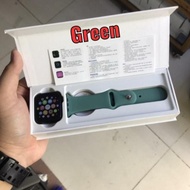 original jam tangan smartwatch t500 tali hijau watch iwo aple - t500 plus hijau