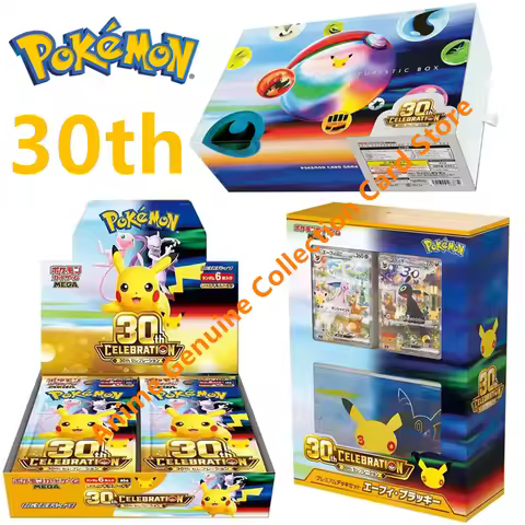 Genuine Pokémon PTCG Japanese Version 30th Anniversary Celebration Pikachu Gift Box M6a 30th Anniver