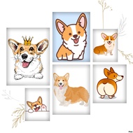 Ironed Image, Heat Pressed Image of Corgi Dog 3
