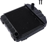 2 Row Aluminum Radiator 15553-72060 Replacement for Kubota B6100 B7100 B6100HST-DT B6100HST-E B7100H