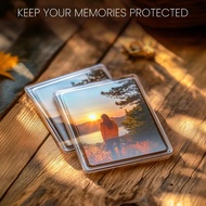 12/20/40Pcs Blank Photo Frame, Insert Fridge Magnets, Mini Magnetic Refrigerator Photo Picture Frame