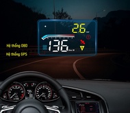 Bộ hiển thị tốc độ hắt kính lái HUD-M17 kết nối qua cổng USB/OBD2