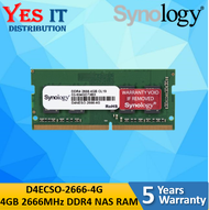 Synology D4NESO-2666-4G 4GB Ram DDR4 2666Mhz *RS820RP+/RS820+/DS920+/DS2419+/DS1819+/DS1618+/DVA3219