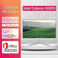 BYONE 24 inch All-in-one PC Intel Celeron N5095 16G RAM 1TB SSD 1920x1080 IPS Display 60Hz Windows 1