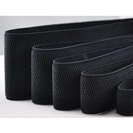 1เมตรสีดำเอวยางยืดยืดหยุ่นเข็มขัดเย็บเสื้อผ้าอุปกรณ์เสริมยาง Band