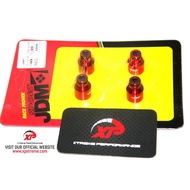 FUEL INJECTOR ADAPTOR 14MM TO 10.5MM B16 B18 B20 4G93 4G92 4G91 4G15 4G63 JDM RED