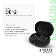 Dmes DE12 Wireless Earbuds Bluetooth 5.4 IPX4 Water Resistant 60ms Low Latency 6H Battery 10mm Drive