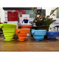 Set of 4 silicone travel cups