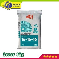 NPK Mutiara Fertilizer biru 1 Kg 16 16 16 Multipurpose Gardening Fertilizer Suitable for Soil