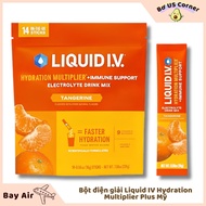 Liquid IV Hydration Multiplier Plus Electrolyte Powder Tangerine Flavor (Bay Air - Full Bill)