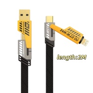 Type C Cable USB Cable 4 in 1 Fast Charging Cable 65W 3A 6A Fast Charger Cable for Android Phone Sam
