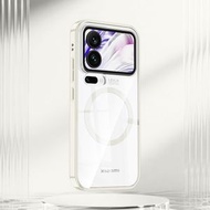wlons適用小米17Pro透明電話殼小米17pm強磁吸繽紛17全包防摔保護-銀灰【繽紛系列+精美包裝盒】 小米17 pro max
