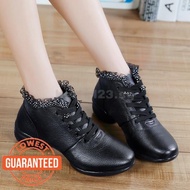 FA4 Slip on Dance Boots Soft Dancing Shoes for Ladies Black 699e