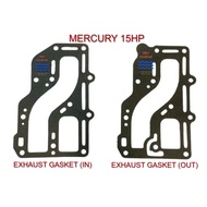 MERCURY 15HP EXHAUST GASKET P/N: 27-803663 2 &amp; 27-803663 1 (Made In Japan)