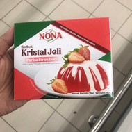 Nona Jelly Ball Powder Serbuk Agar Agar Strawberry Dadih Clear 草莓