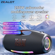 Zealot S89 250W Wireless Bluetooth SpeakerOutdoor Portable48000mAh Long BatteryWith RGB Color Lights
