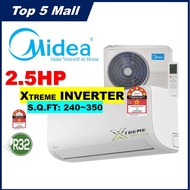 Midea Aircond Air Conditioner R32 Inverter (1.0hp/1.5hp/2.0hp/2.5hp) MSXS MSXS-10CRDN8