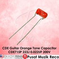 CDE Sprague 223J 0.022UF 200V Guitar Orange Drop Capacitor Tone Caps SBE715P 223J 0.022UF 200V Gitar Elektrik Parts