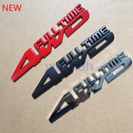 2024 NEW 1pcs 4WD Metal 3D Chrome car stickers Badge Decal car Styling full time 4wd Sticker