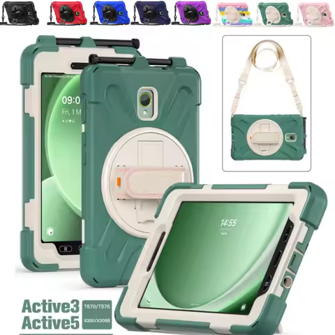 Duty PC + Silicone Protective Case for Samsung Galaxy Tab Active5 SM-X300 Active3 T570 Active 5 3 8.