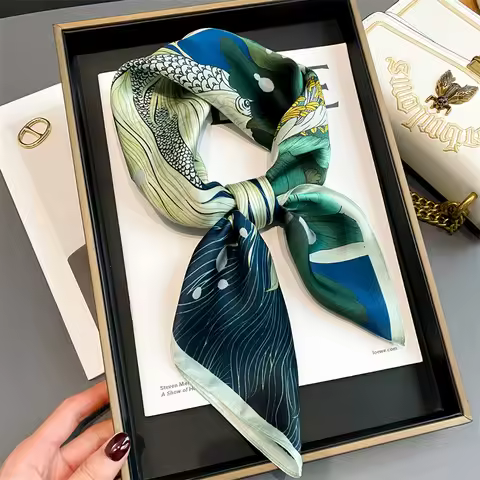 100% Real Silk Scarf New Natural Shawl Wraps Women Ladies Fashion Scarves Foulard Bandana Square Hea