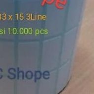 Bare Sticker Label 33x15mm