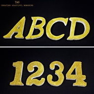 Polystyrene Poly Foam Gold Dust Glitter Alphabet Number Craft Decor DIY Foam Debu Emas Huruf Nombor Hiasan Kraf AZ7G 1Pc