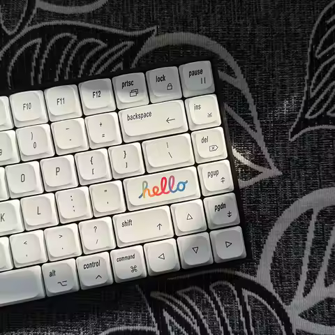 Low Profile Keycaps PBT Material Minimalist Design Low Profile Mechanical Keyboard Keycaps
