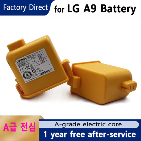 6000mAh CordZero Battery for P9/A9/A9S Vacuum, KC Certified, Compatible with EAC63382201/04 LG CordZ