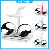 Game Controller Charger Station Magnetic Charger Base Colorful RGB Light Storage Glasses Headset Acc