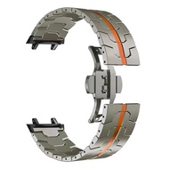 Luxury Titanium Strap for Amazfit T Rex 3 สายนาฬิกาสแตนเลส Metal Stainless Steel Band Wristband Brac