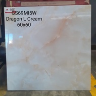 Granit Lantai 60x60 Garuda Dragon L Cream Glazed