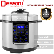 DESSINI ITALY 14 IN 1 Electric Digital Pressure Cooker Non-stick Stainless Steel Inner Pot Rice Cooker Steamer (6L)