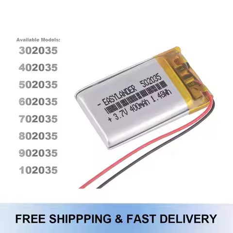 10Pcs 3.7V 300mAh Li-Po Battery 402035 302035 502035 602035 702035 802035 902035 102035 Rechargeable