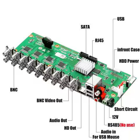 CCTV XM DVR 16 Channel 5Mp-N 6-in-1 Video Recorder 16Ch Bnc Board Ip Ahd Camera Xmeyee Hdd Hd 4K Net