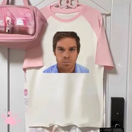 Dexter Morgan-Inspired Kawaii Punk Shirt - Women's Comfortable Pastel Y2K & 80s Trend
