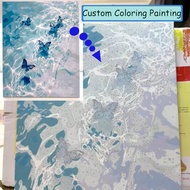 A Set Of Custom Coloring Paintings, Paintings Filled In By Numbers, Even Beginners Can Master Oil Pa