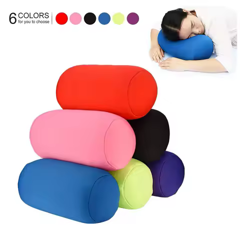 Mini Soft Solid Round Removable Washable Lumber Cushion Pillow Bed Roll Cushion Head Leg Back Suppor