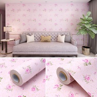 Shabby Pink Wall Paper 4m to/ 5m x 45cm