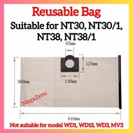 🔥LOCAL SELLER🔥 Compatible for Karcher Reusable Washable Vacuum Cleaner Dust Bag  WD1 WD1S WD3 MV3 NT