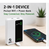 Pocket Wifi 4G Daily Mobile Use, Internet Mudah Alih, Portable Wifi, 8000mah, Boleh Charge Phone