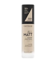 Kem Nền Catrice All Matt  Plus Shine Control Make Up 30ml Lớp Nền Mịn Mượt Bền Màu 18H Cosin Store