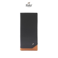 RAV DESIGN Men's RFID Long Wallet / Genuine Leather/ Black / RVW803G3