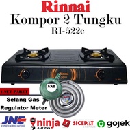 Rinnai Kompor Gas 2 Tungku - RI522C | RI-522C | RI 522C Kompor Rinnai