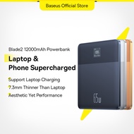 Baseus Blade2 12000mAh 65w Laptop Power Bank Dual Port Fast Charging Thin Portable Multi Compatible Powerbank