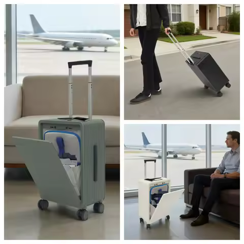 20 Inch Luggage Case,35 L Carry On Luggage With TSA Lock, Carry On Suitcase With USB Charging Port,Z