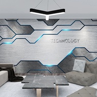 Custom wallpaper industrial style metal technology circuit board wallpaper KTV wallpaper Home decora