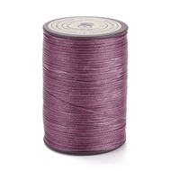 Beebeecraft 1roll Flat Waxed Polyester Thread String Micro Macrame Cord for Leather Sewing Stitching