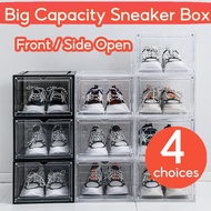 Front / Side Door Big Capacity AJ Magnetic Stackable Shoes Sneakers Display Storage Shoe Sneaker Box