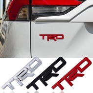 Toyota TRD Car Body Metal Nameplate Sticker For TRD Sports VIos Yaris Corolla Cross Veloz Wish Revo CHR Avanza Fortuner Rush Innova raize Calya Rav4 Accessories
